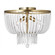 Jackie traditional 3-light indoor dimmable ceiling semi-flush mount in satin brass gold finish with (7725|7780703-848)