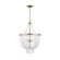 Jackie traditional 4-light indoor dimmable ceiling chandelier pendant light in satin brass gold fini (7725|5180704-848)