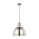 Huey modern 1-light LED indoor dimmable ceiling hanging single pendant light in brushed nickel silve (7725|6680301EN3-962)