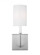 Greenwich modern farmhouse 1-light LED indoor dimmable bath vanity wall sconce in brushed nickel sil (7725|4167101EN-962)