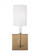 Greenwich modern farmhouse 1-light LED indoor dimmable bath vanity wall sconce in satin brass gold f (7725|4167101EN-848)