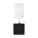 Greenwich modern farmhouse 1-light indoor dimmable bath vanity wall sconce in midnight black finish (7725|4167101-112)
