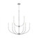 Greenwich modern farmhouse 9-light indoor dimmable chandelier in brushed nickel silver finish (7725|3167109-962)