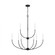 Greenwich modern farmhouse 9-light indoor dimmable chandelier in midnight black finish (7725|3167109-112)