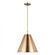 Gordon contemporary 1-light LED indoor dimmable ceiling hanging single pendant light in satin brass (7725|6585101EN3-848)