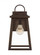 Founders modern 1-light LED outdoor exterior medium wall lantern sconce in antique bronze finish wit (7725|8648401EN7-71)