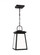 Founders modern 1-light LED outdoor exterior ceiling hanging pendant in black finish with clear glas (7725|6248401EN3-12)