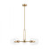 Codyn contemporary 5-light indoor dimmable large chandelier in satin brass gold finish with clear gl (7725|3255705-848)