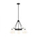 Clark modern 5-light LED indoor dimmable ceiling chandelier pendant light in midnight black finish w (7725|3190505EN3-112)