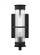 Alcona transitional 1-light outdoor exterior small wall lantern in black finish with clear fluted gl (7725|8526701-12)