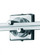 Wall MonoRail 2'' Square Power Feed Canopy Single-Feed (75|700WMOP2SQZ)