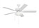 Linden 52'' traditional dimmable LED indoor/outdoor matte white ceiling fan with light kit a (38|5LDO52RZWD)