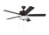 Linden 52'' traditional dimmable LED indoor/outdoor bronze ceiling fan with light kit and re (38|5LDO52BZD)