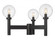 3 Light Outdoor Post Mount Fixture (276|599MP3-BK)
