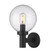 1 Light Outdoor Wall Light (276|599M-BK)