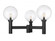 3 Light Outdoor Post Mount Fixture (276|599BP3-BK)