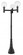 3 Light Outdoor Post Mounted Fixture (276|599BP3-564P-BK)