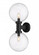2 Light Outdoor Wall Light (276|599B2-BK)
