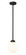 1 Light Outdoor Pendant (276|597P8-BK)