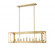 9 Light Linear Chandelier (276|3038-9L-RB)