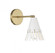 1-Light Adjustable Wall Sconce in White with Natural Brass (8483|M90103WHNB)
