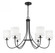 6-Light Chandelier in Matte Black (8483|M100117MBK)