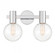 Wright 2-Light Bathroom Vanity Light in Chrome (128|8-3076-2-11)