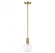 Wright 1-Light Mini-Pendant in Warm Brass (128|7-3075-1-322)