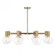 Wright 8-Light Chandelier in Warm Brass (128|1-3074-8-322)