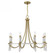 Mayfair 8-Light Chandelier in Warm Brass and Chrome (128|1-7718-8-195)