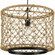 Chandra Collection One-Light Matte Black Global Pendant with Woven Shade (149|P500420-31M)