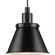 Hinton Collection One-Light Matte Black Modern Farmhouse Pendant (149|P500383-31M)