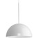 Perimeter Collection One-Light White Mid-Century Modern Pendant with metal Shade (149|P500379-030)