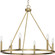 Gilliam Collection Six-Light Vintage Brass New Traditional Chandelier (149|P400313-163)