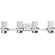 Reiss Collection Four-Light Modern Farmhouse Brushed Nickel Vanity Light (149|P300416-009)