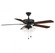 52'' 3-Light Ceiling Fan in Matte Black (8483|M2022MBKRV)