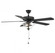 52'' 2-Light Ceiling Fan in Matte Black (8483|M2019MBKRV)