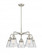 Cone - 5 Light - 25 inch - Satin Nickel - Chandelier (3442|916-5CR-SN-G64)