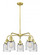 Cone - 5 Light - 24 inch - Satin Gold - Chandelier (3442|916-5CR-SG-G54)