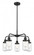 Dover - 5 Light - 23 inch - Matte Black - Chandelier (3442|916-5CR-BK-G314)