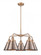 Ballston Urban - 5 Light - 27 inch - Antique Copper - Chandelier (3442|916-5CR-AC-M13-AC)