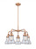 Bellmont - 5 Light - 25 inch - Antique Copper - Chandelier (3442|916-5CR-AC-G192)