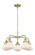 Olean - 5 Light - 25 inch - Antique Brass - Chandelier (3442|916-5CR-AB-G321)