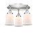 Canton - 3 Light - 18 inch - Satin Nickel - Semi-Flush Mount (3442|916-3C-SN-G181)