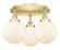 Beacon - 3 Light - 20 inch - Satin Gold - Semi-Flush Mount (3442|916-3C-SG-G201-8)