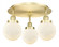 Beacon - 3 Light - 18 inch - Satin Gold - Semi-Flush Mount (3442|916-3C-SG-G201-6)