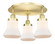 Bellmont - 3 Light - 18 inch - Satin Gold - Semi-Flush Mount (3442|916-3C-SG-G191)