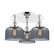 Cone - 3 Light - 20 inch - Polished Chrome - Semi-Flush Mount (3442|916-3C-PC-G73)
