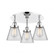 Cone - 3 Light - 18 inch - Polished Chrome - Semi-Flush Mount (3442|916-3C-PC-G62)