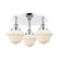 Oxford - 3 Light - 19 inch - Polished Chrome - Semi-Flush Mount (3442|916-3C-PC-G531)